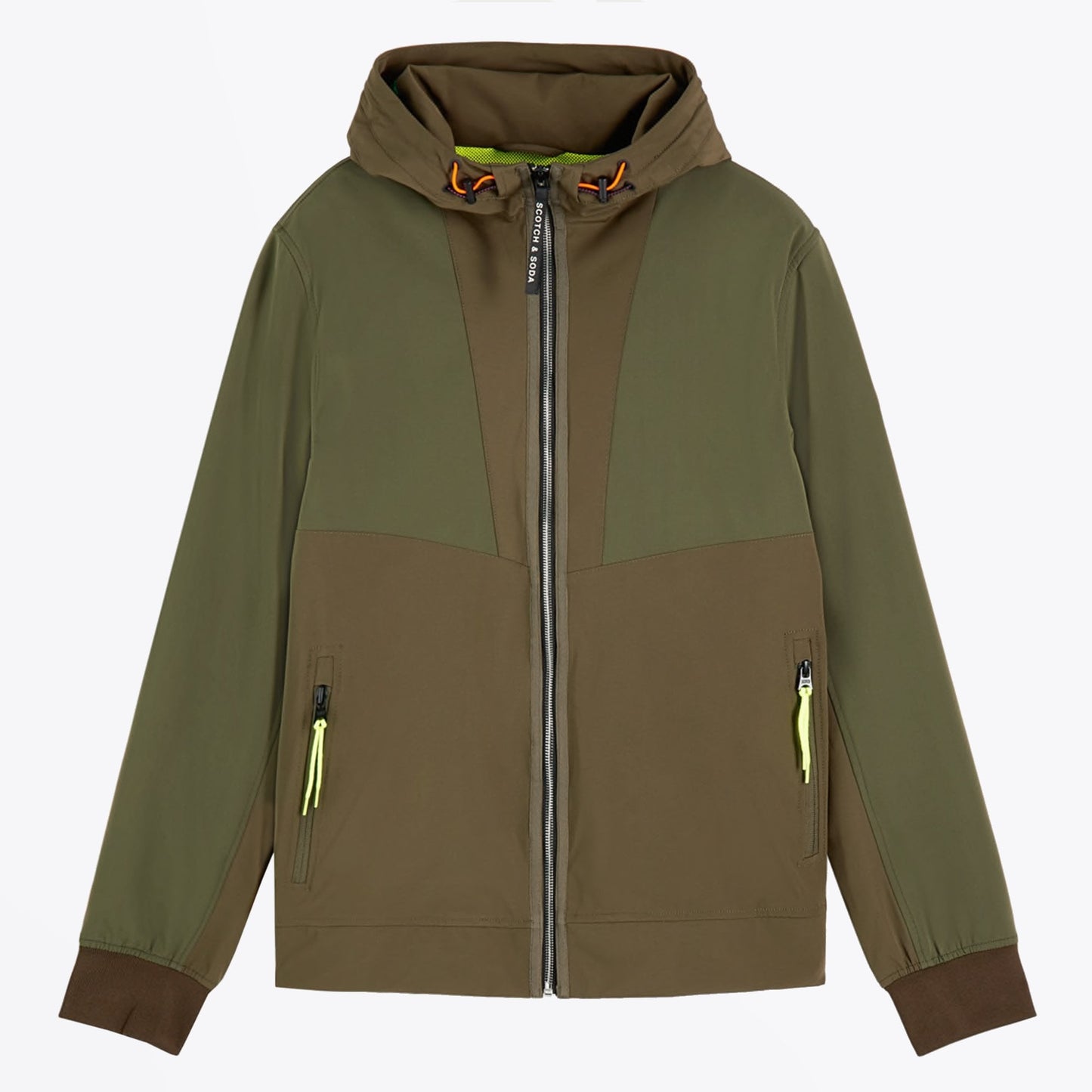 Hooded Jacket With Bumbag - Green