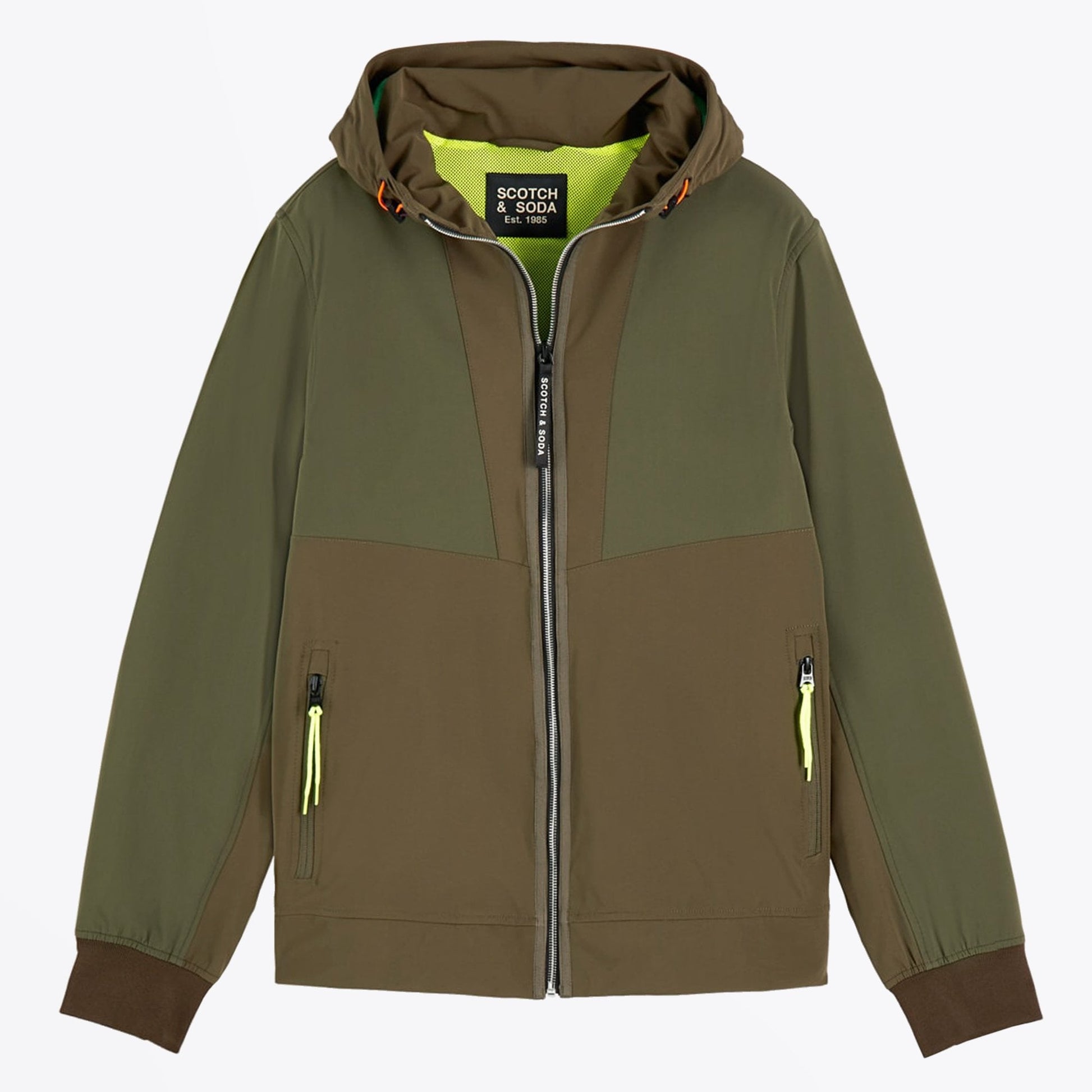 Scotch Hooded Jacket With Bumbag - Green