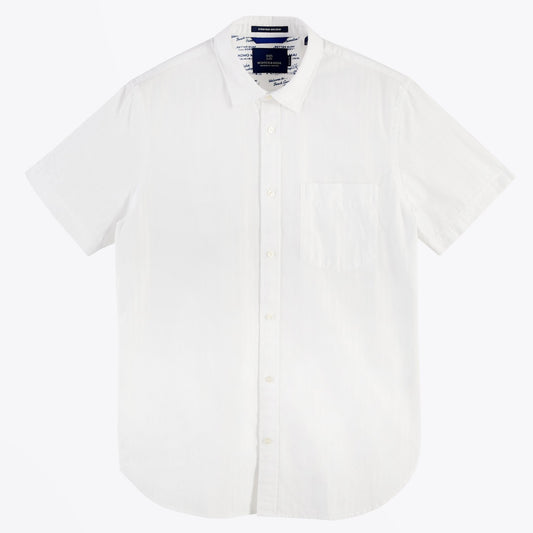 Jacquard Stripe Shirt - White