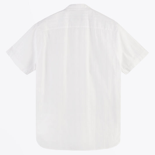 Jacquard Stripe Shirt - White