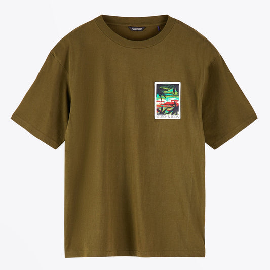 - Artwork Patch T-Shirt - Green