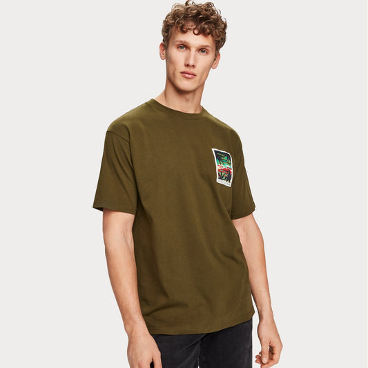 - Artwork Patch T-Shirt - Green