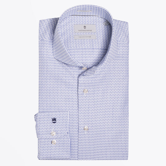 Woven Pattern Shirt - Blue
