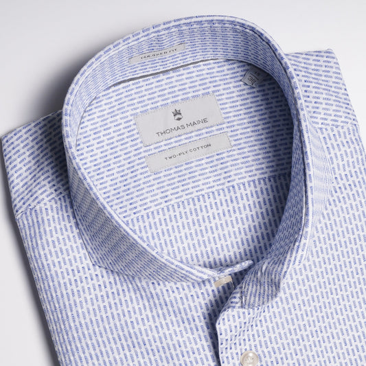 Woven Pattern Shirt - Blue