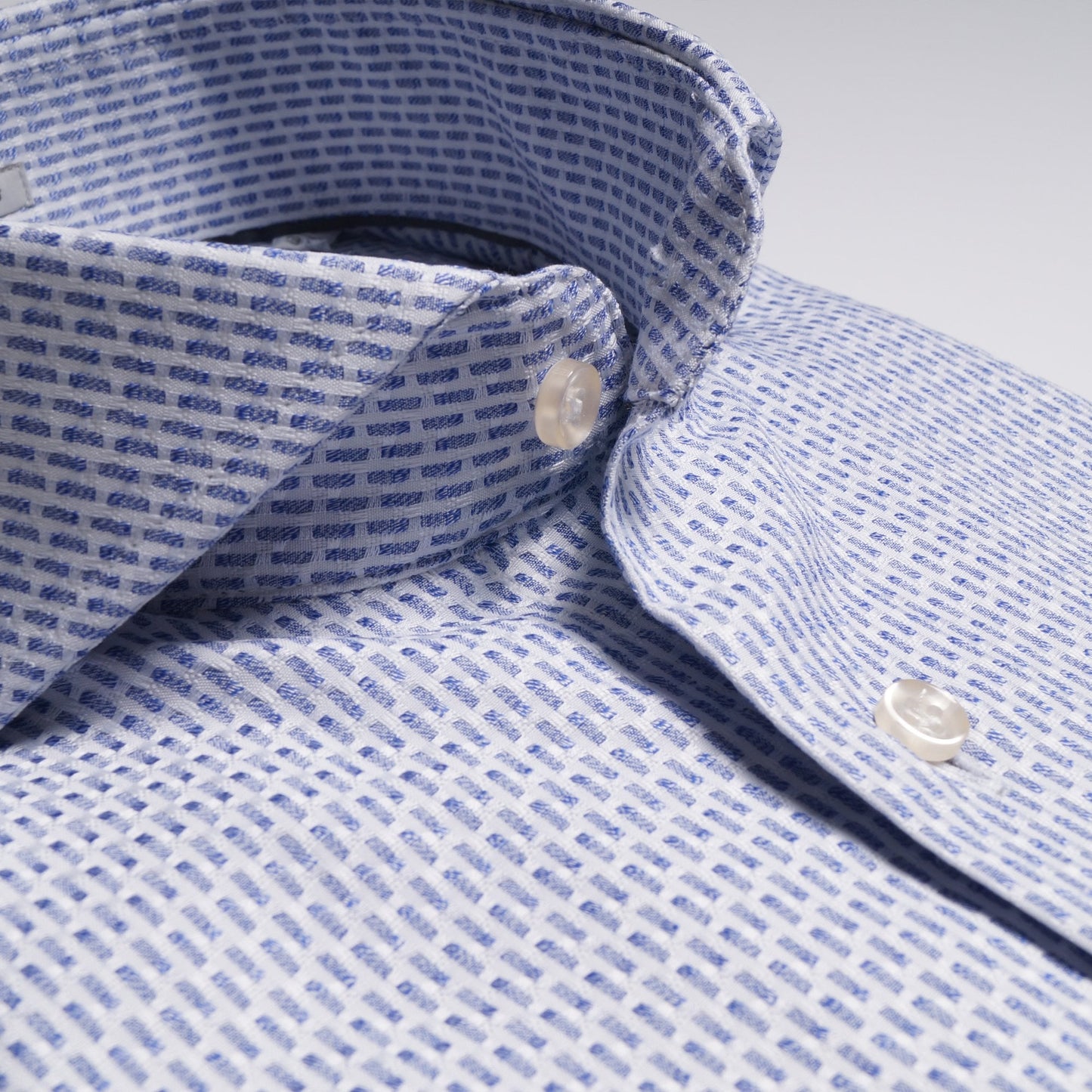Woven Pattern Shirt - Blue