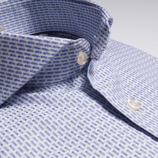 Woven Pattern Shirt - Blue