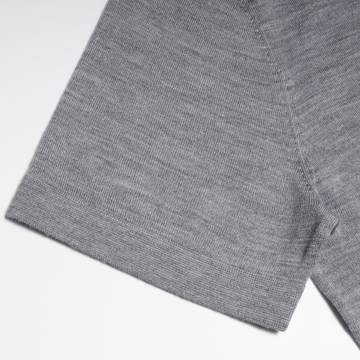 Merino Crew Neck T-shirt - Light Grey