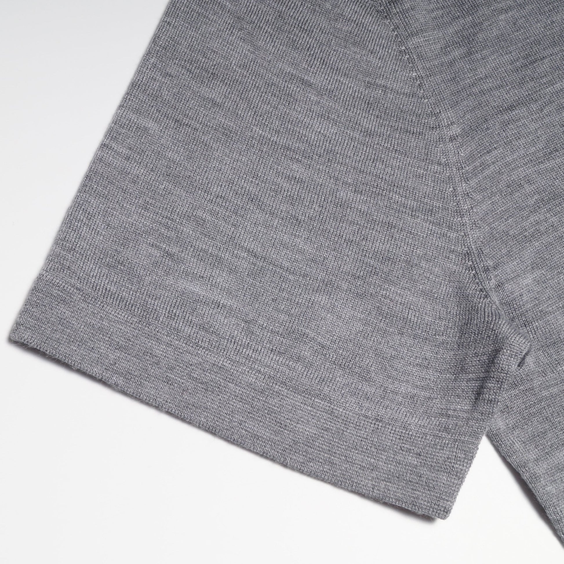 Thomas Merino Crew Neck T-shirt - Light Grey