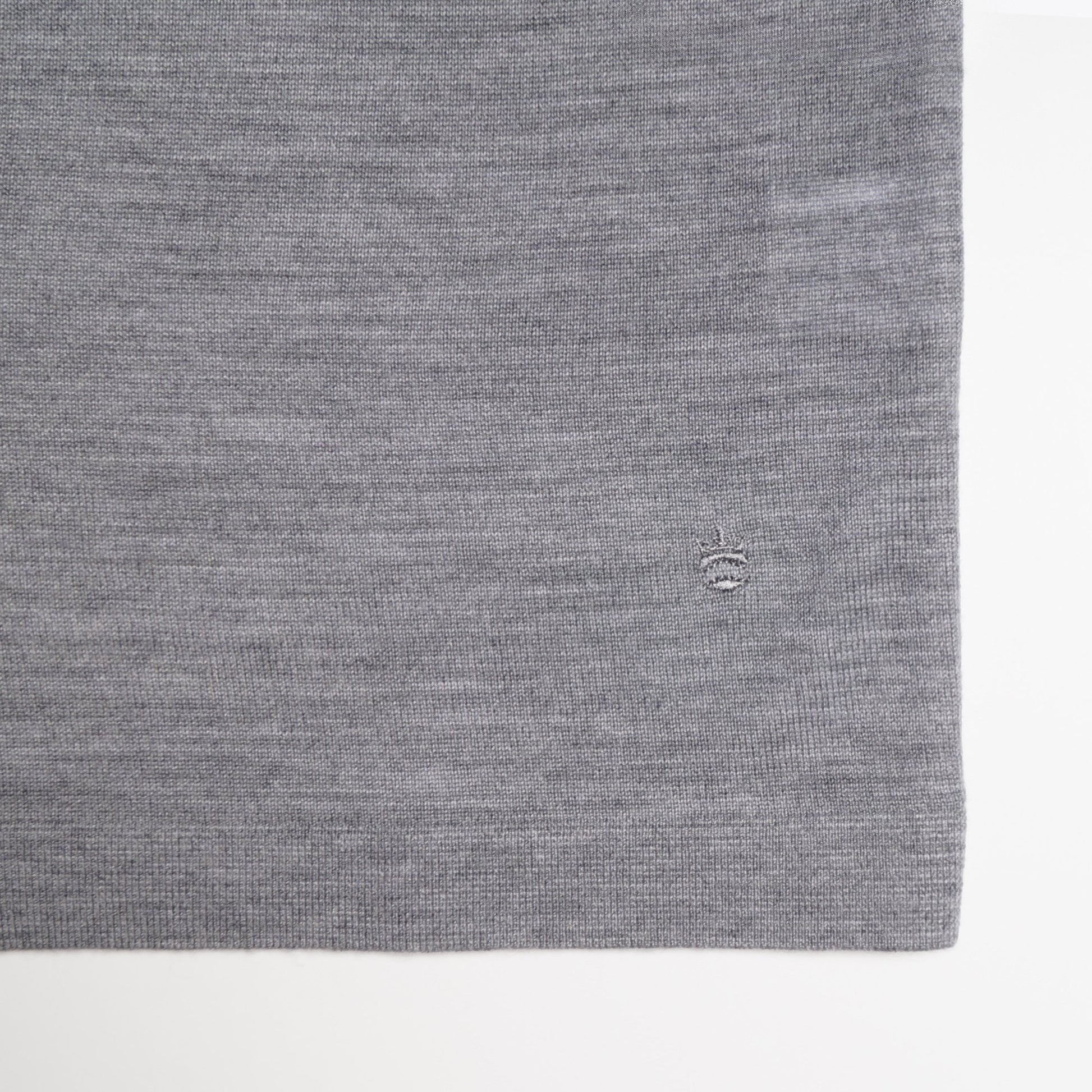 Thomas Merino Crew Neck T-shirt - Light Grey