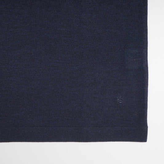 Merino Crew Neck T-shirt - Navy