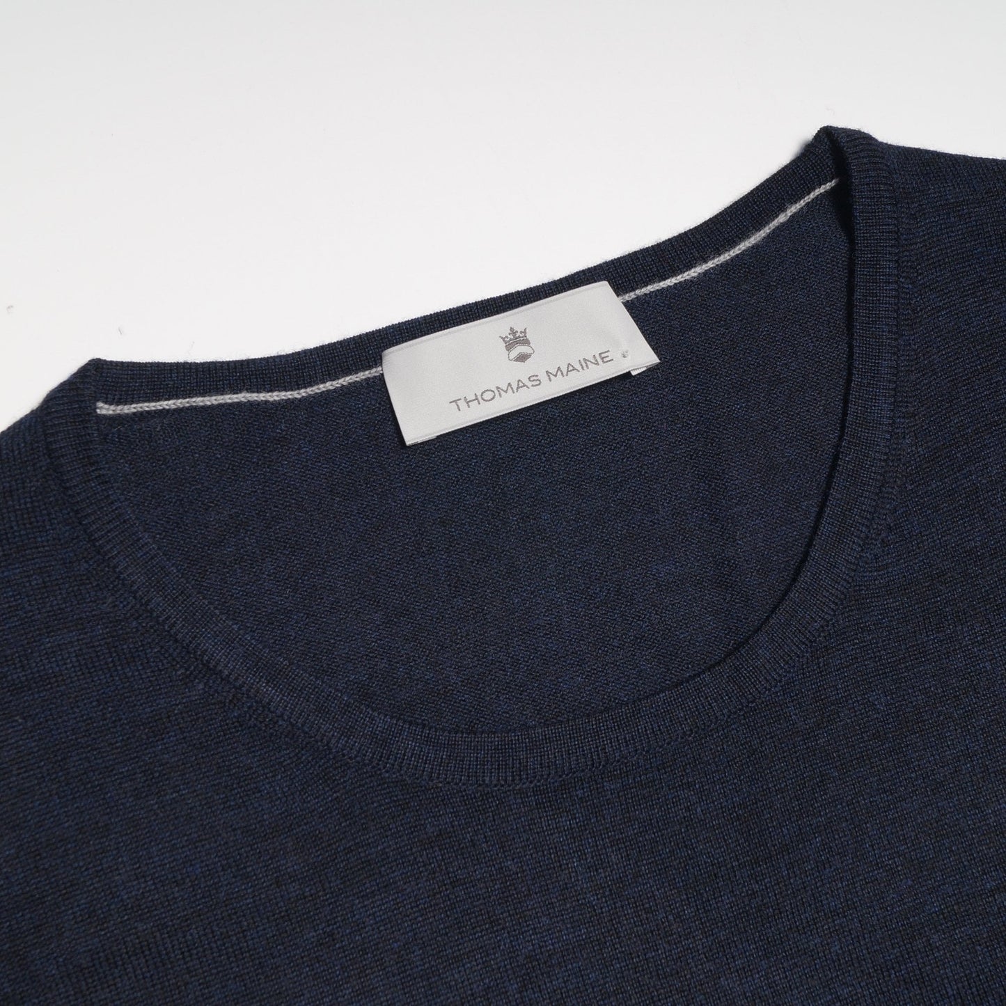 Merino Crew Neck Sweater - Navy