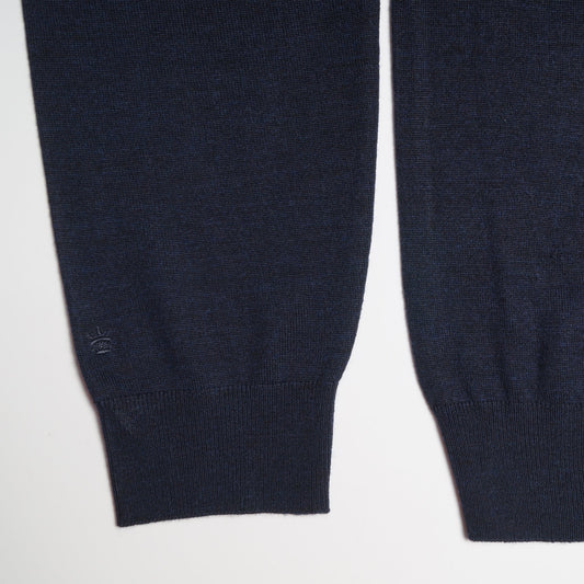 Merino Crew Neck Sweater - Navy