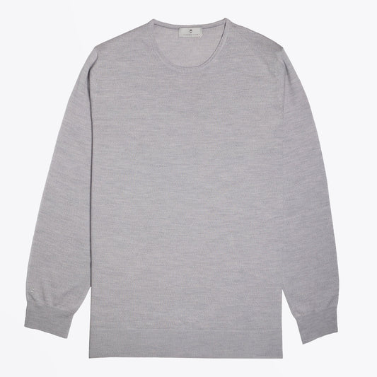 Merino Crew Neck Sweater - Navy