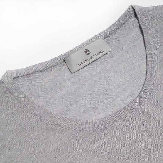 Merino Crew Neck Sweater - Navy