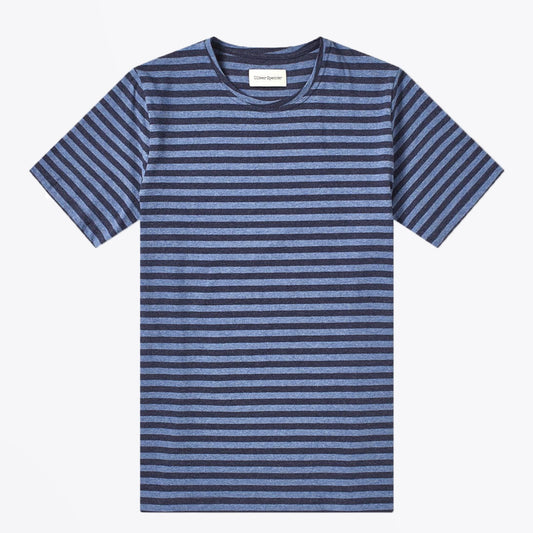 - Conduit Stripe T-shirt - Blue/Navy