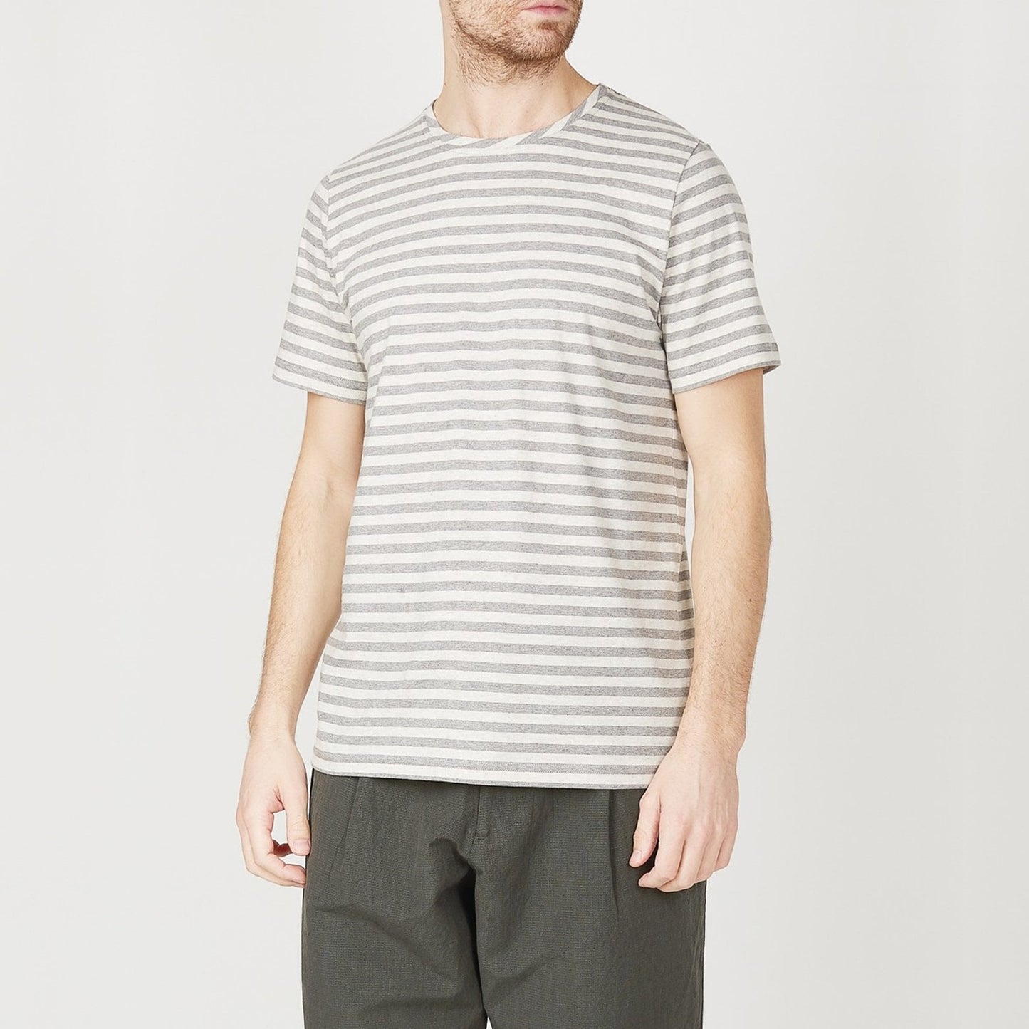 - Conduit Stripe T-shirt - Grey