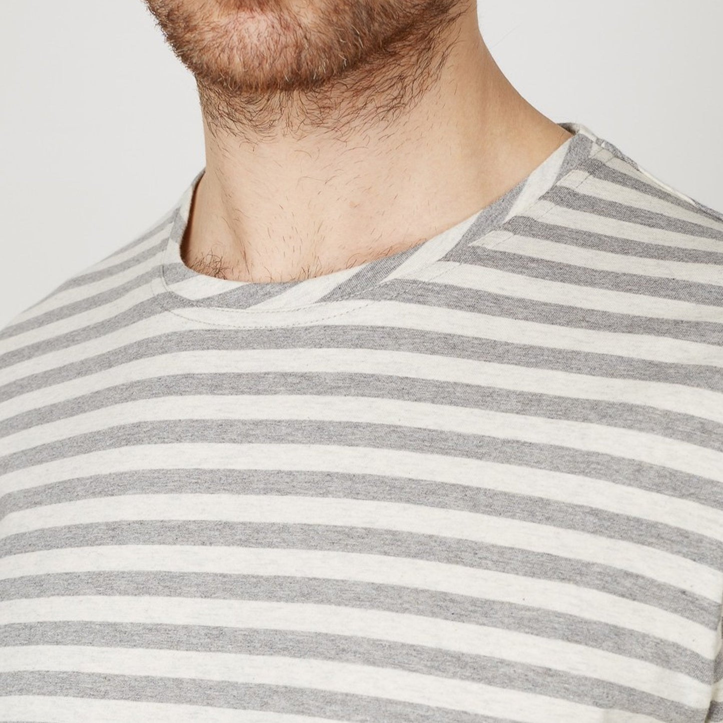 - Conduit Stripe T-shirt - Grey