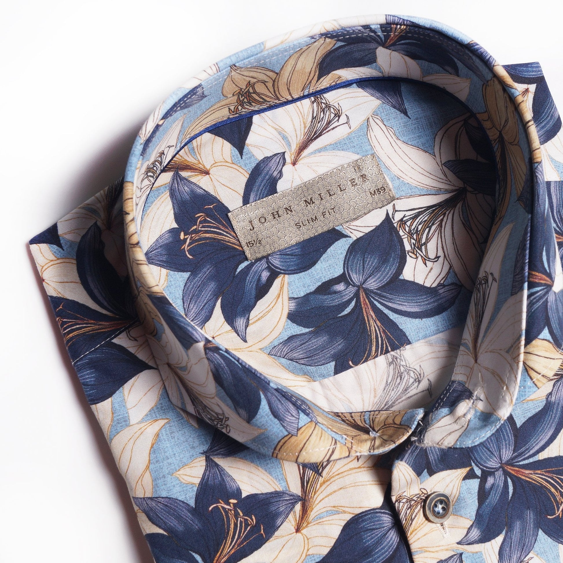 John Floral Print Shirt - Blue/Multi