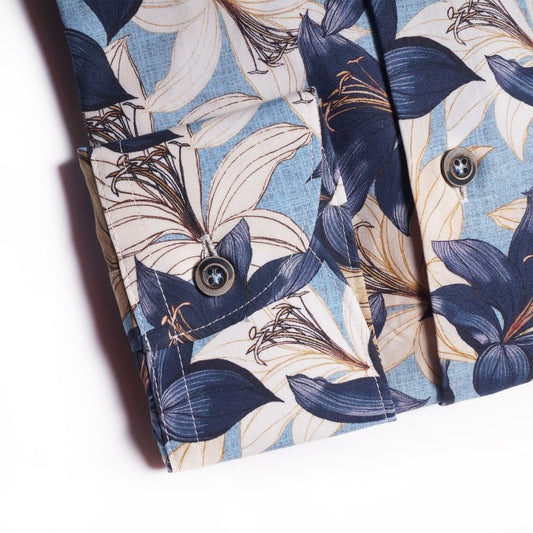 Floral Print Shirt - Blue/Multi