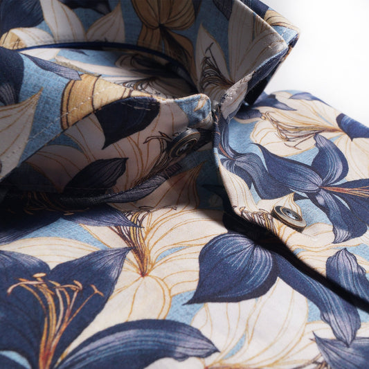 Floral Print Shirt - Blue/Multi