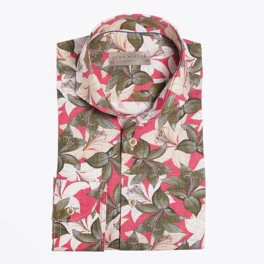 Floral Print Shirt - Red/Multi