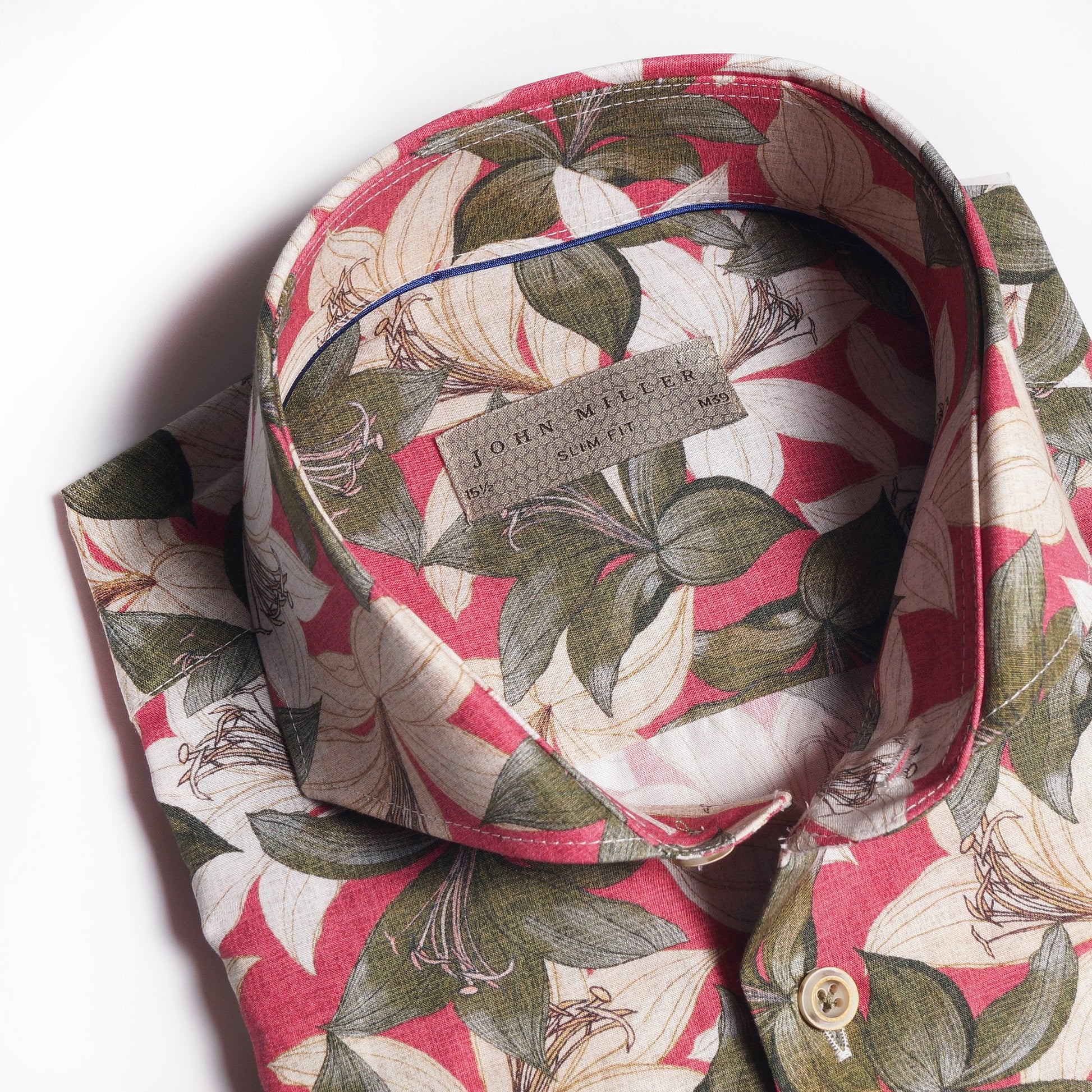 John Floral Print Shirt - Red/Multi