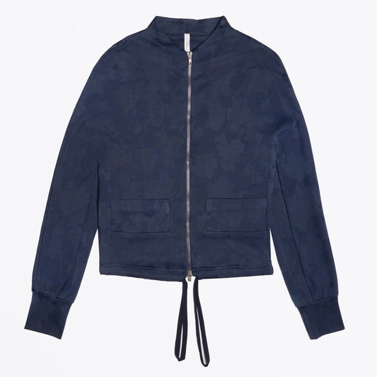 - Camo Zipped Jacket - Blue