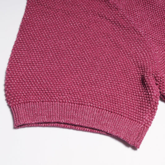 Knitted Polo Shirt - Red