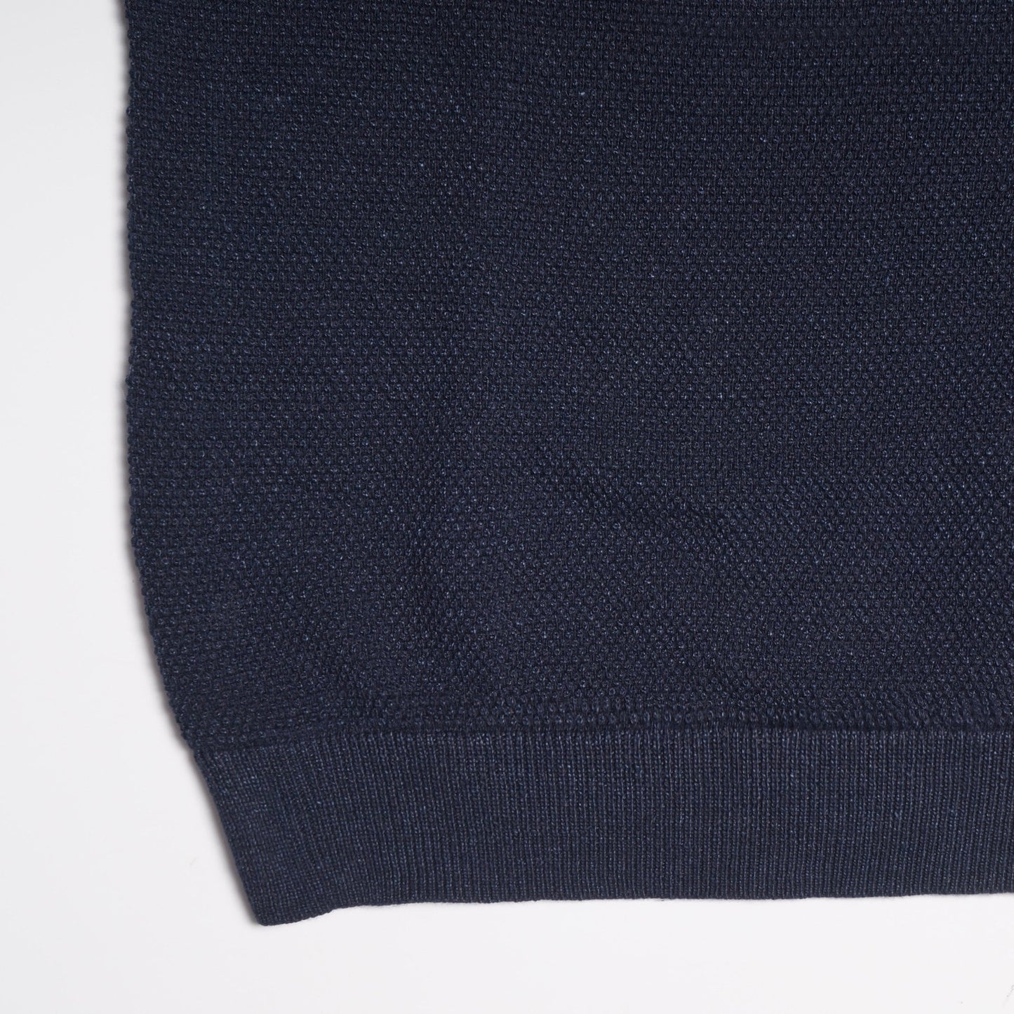 Knitted Polo Shirt - Navy