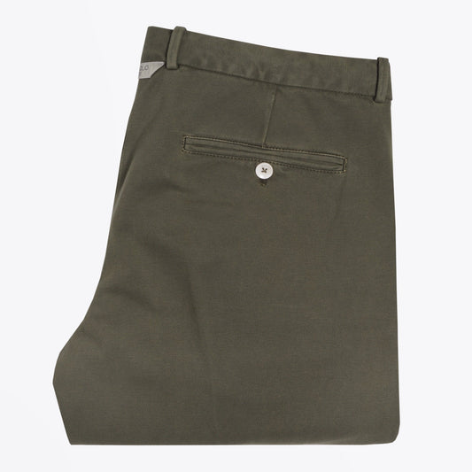 - Stretch Drawstring Trousers - Olive