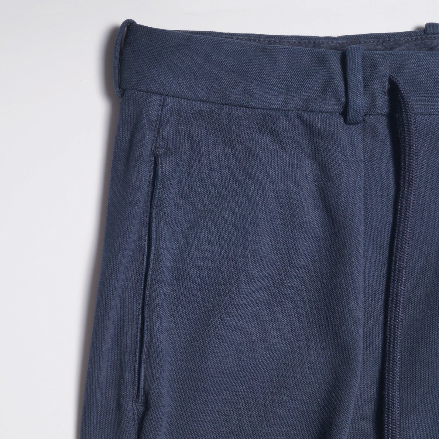 - Stretch Drawstring Trousers - Dark Navy