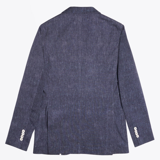 - Cotton Stretch Blazer - Navy Blue