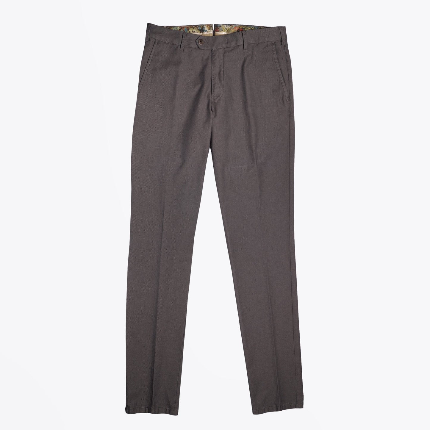 Lupus - Jacquard Stretch Trousers - Brown/Grey