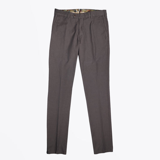 Lupus - Jacquard Stretch Trousers - Brown/Grey