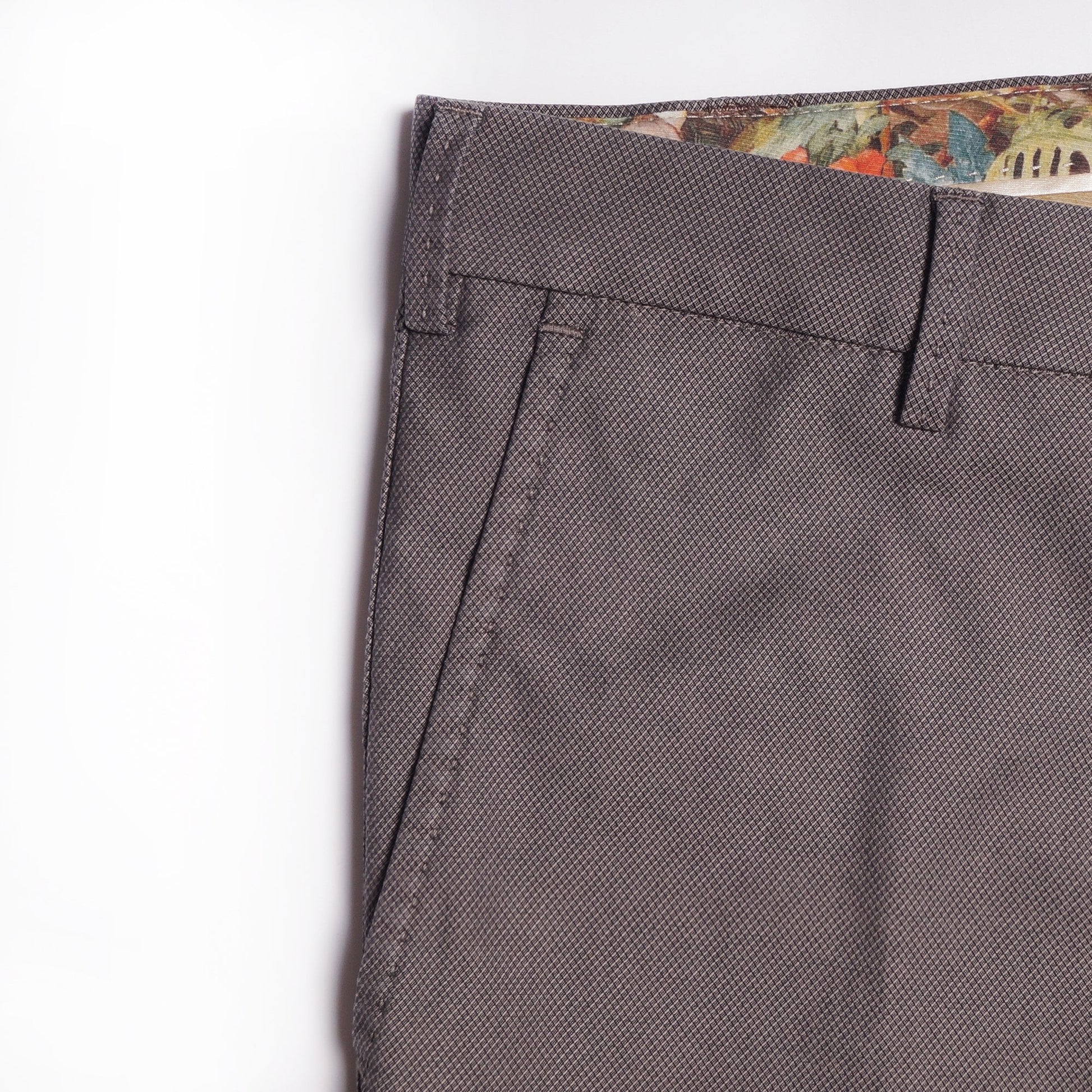 MMX Lupus - Jacquard Stretch Trousers - Brown/Grey