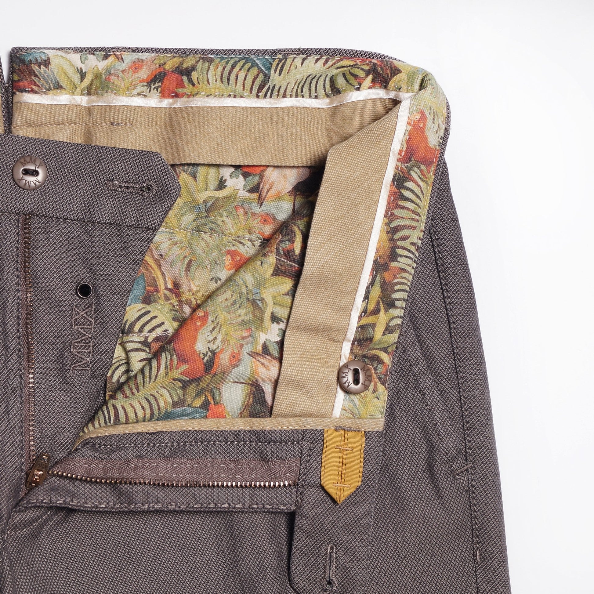 MMX Lupus - Jacquard Stretch Trousers - Brown/Grey