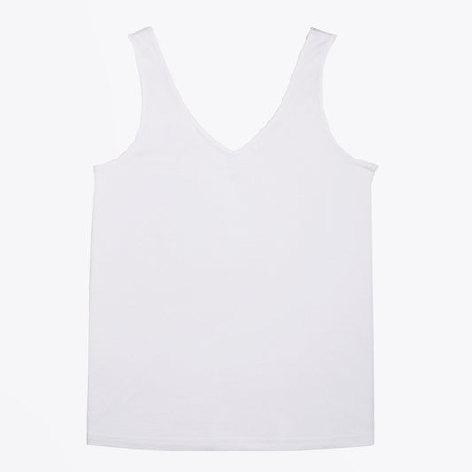 - V-Neck Vest Top - White