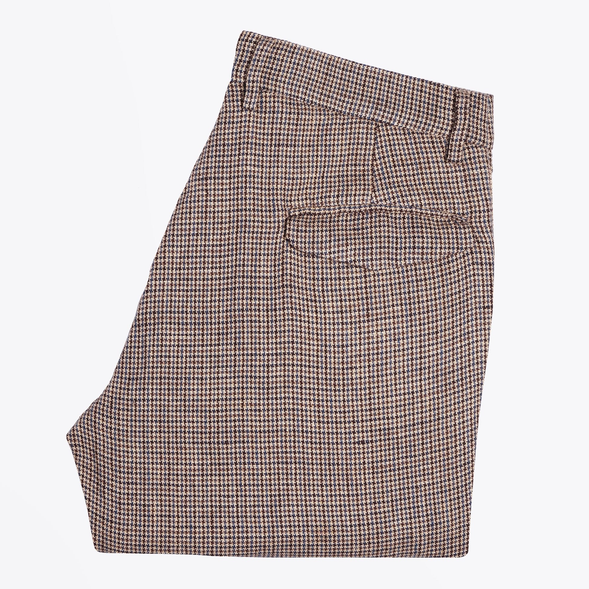 Barena Woven Dogtooth Trousers - Brown/Beige