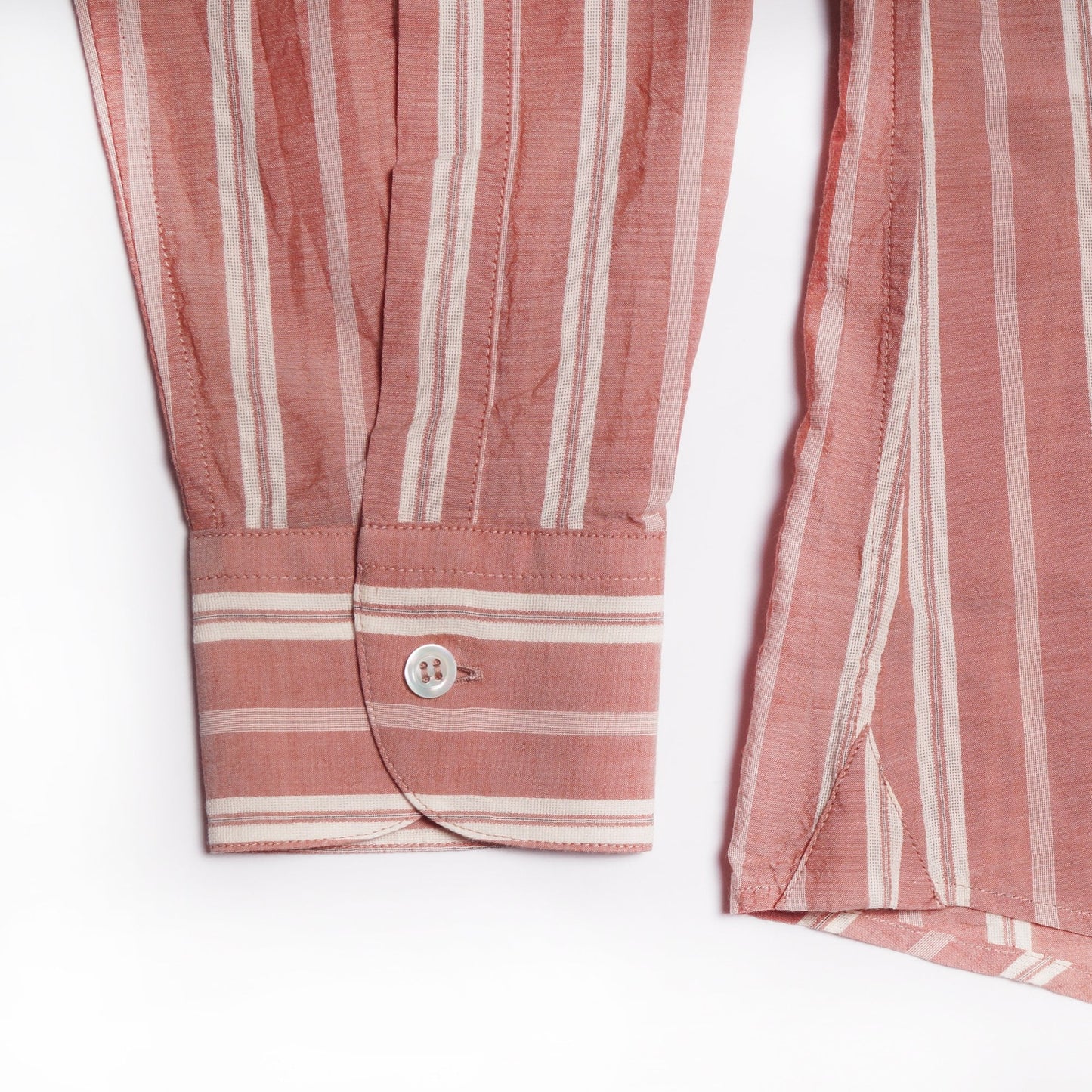 - Cotton Striped Shirt - Red