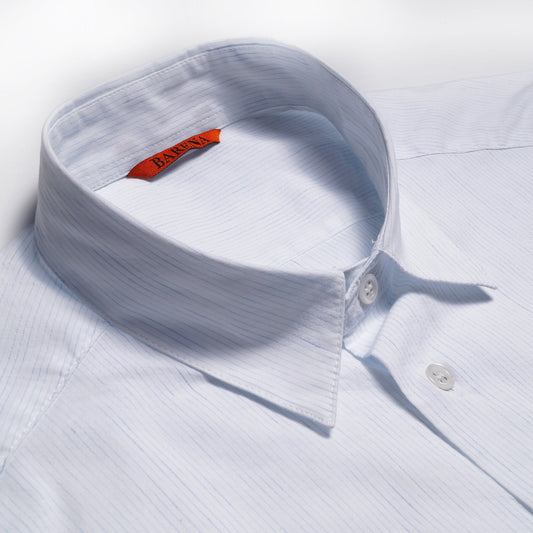 - Fine Stripe Shirt - White