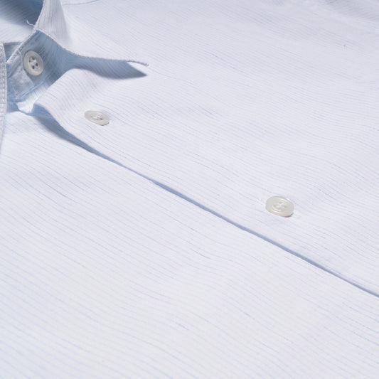 - Fine Stripe Shirt - White