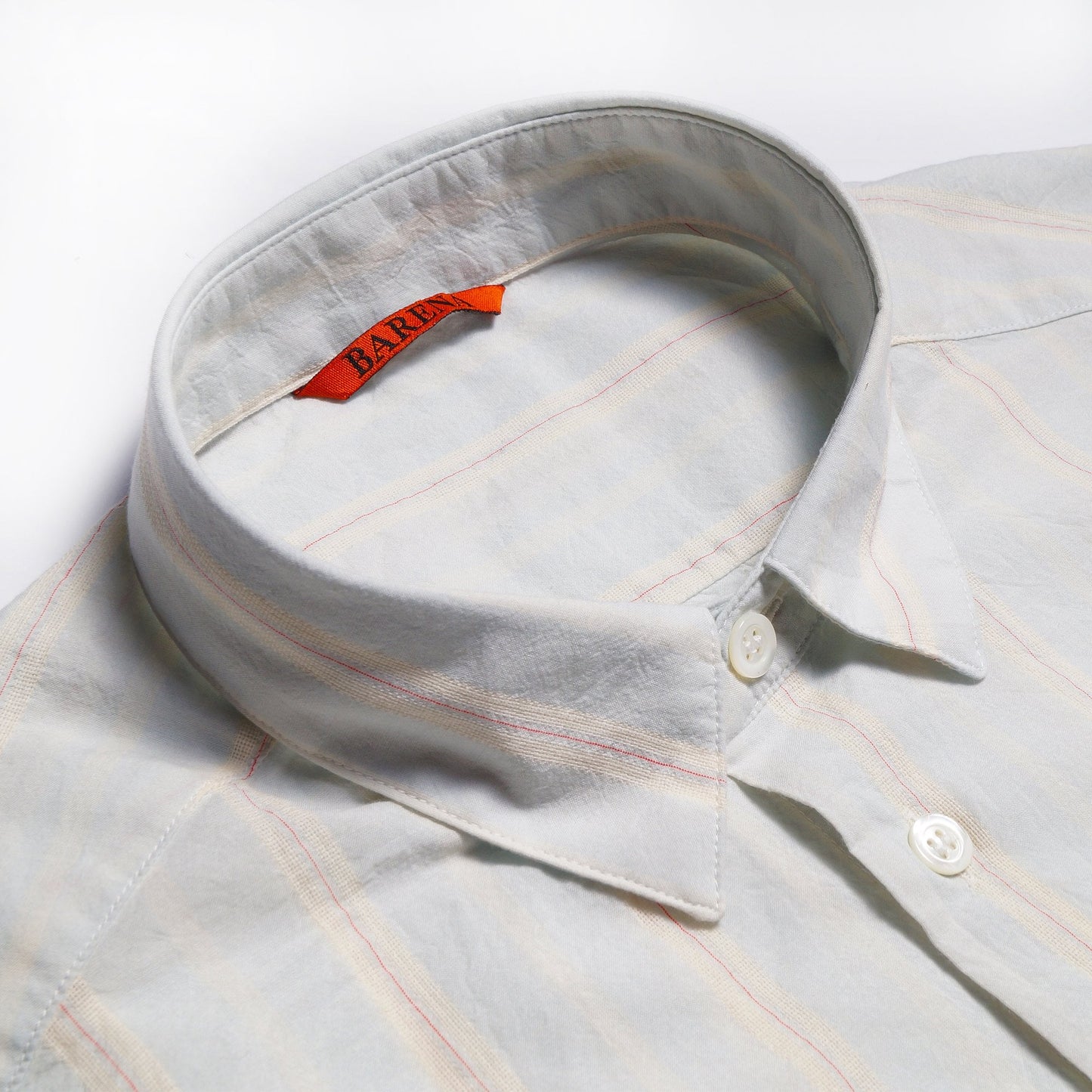 - Cotton Stripe Shirt - Pale Blue/Multi