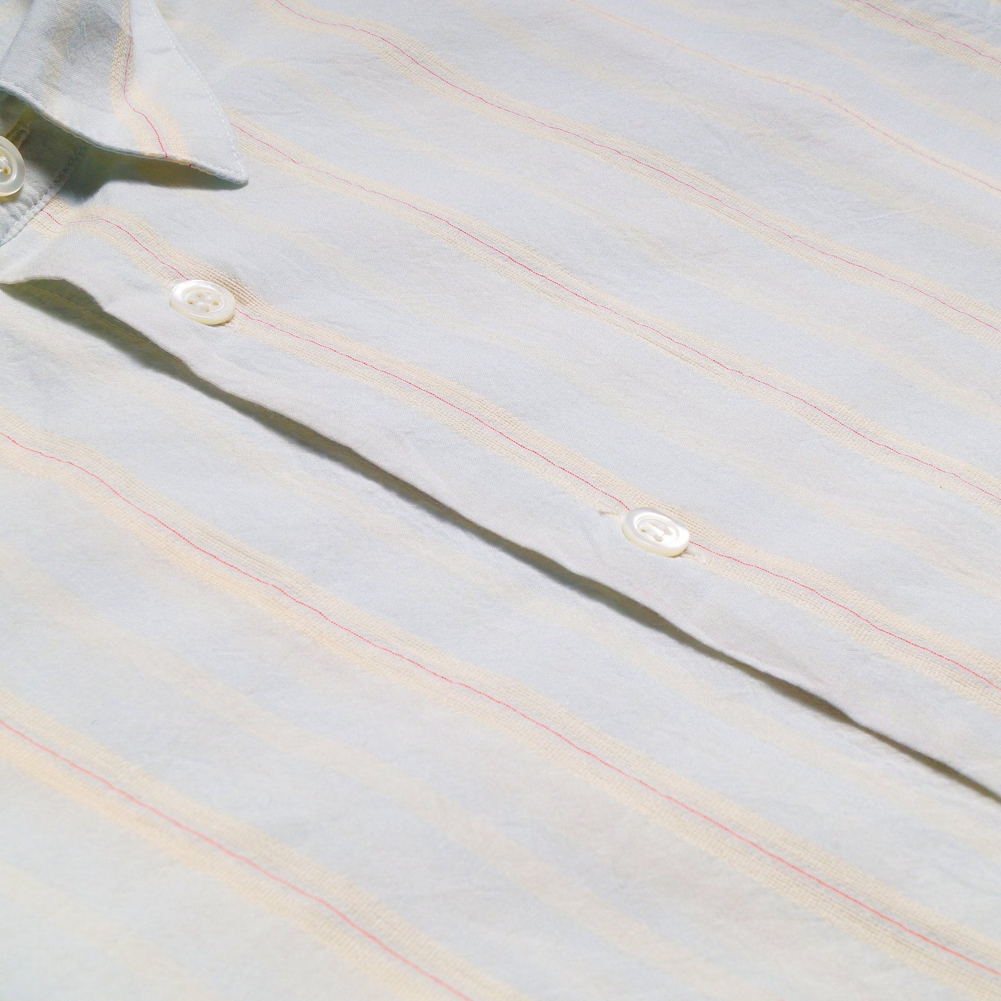 - Cotton Stripe Shirt - Pale Blue/Multi