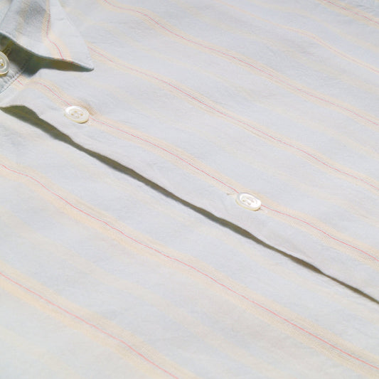 - Cotton Stripe Shirt - Pale Blue/Multi