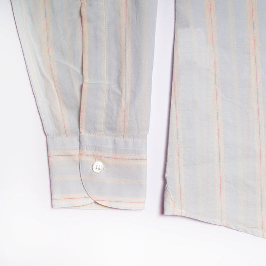 - Cotton Stripe Shirt - Pale Blue/Multi