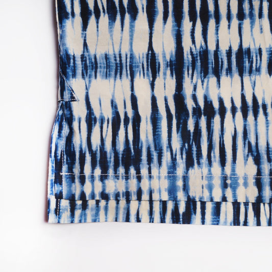 - Tie-dye Short-Sleeve Shirt - Blue