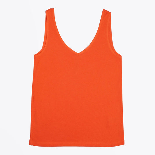 - V-Neck Vest Top - Orange
