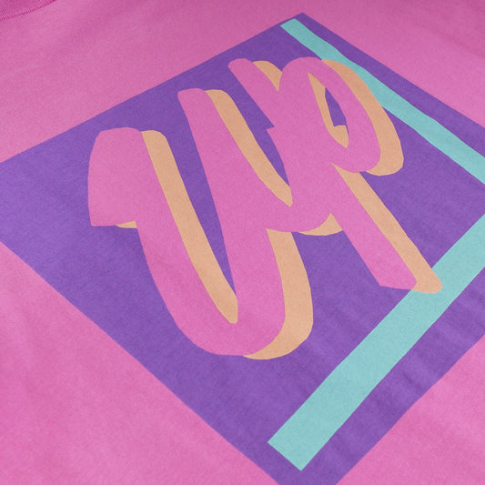 - 'Up' Print T-Shirt - Pink