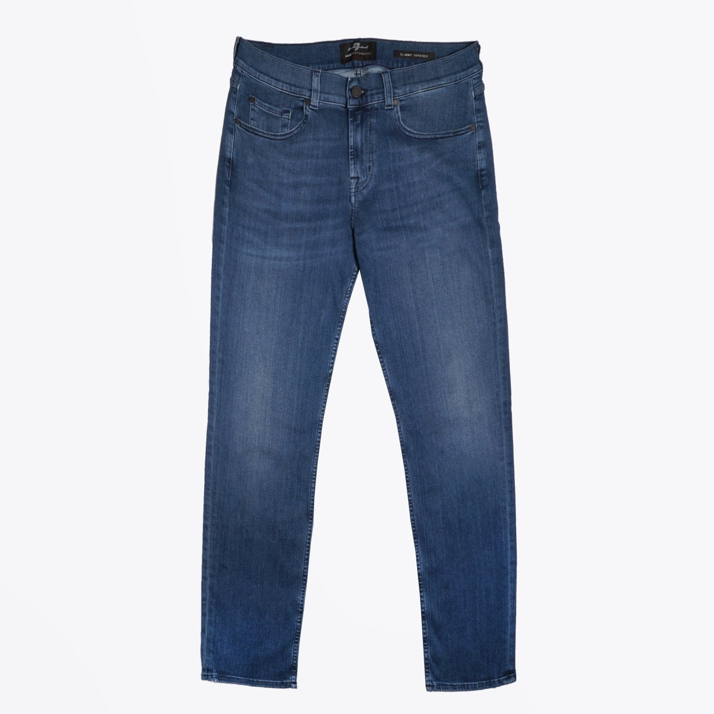 - Slimmy Tapered Luxe Jeans - Mid Blue