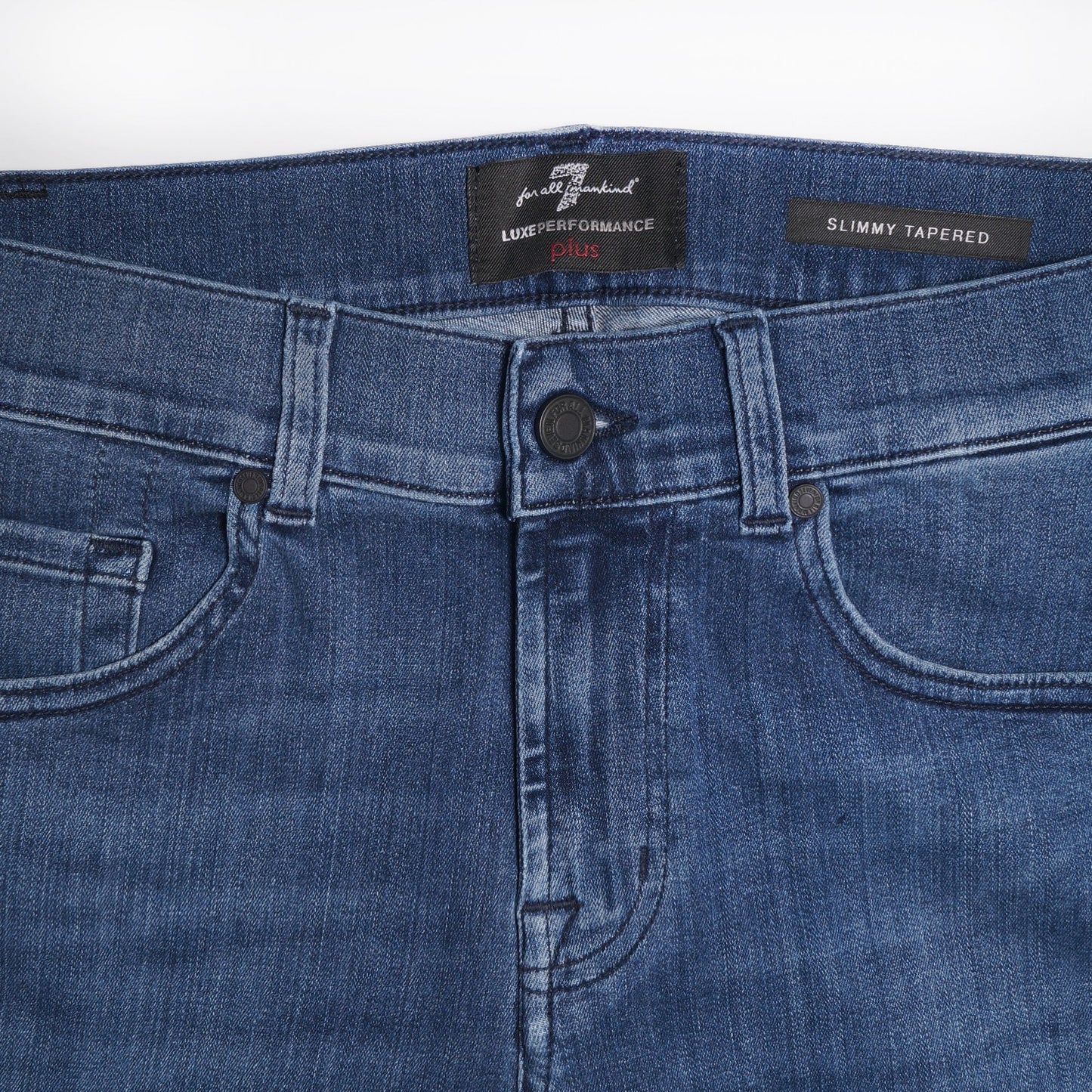 - Slimmy Tapered Luxe Jeans - Mid Blue